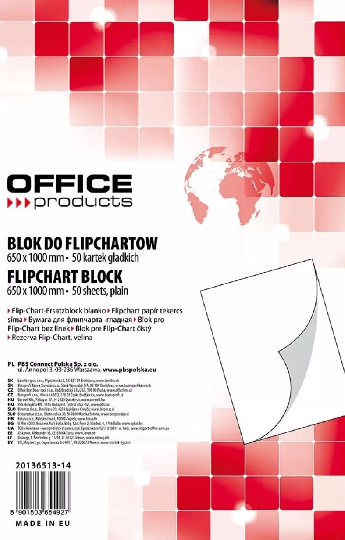Biurfol BLOK DO FLIPCHARTU 65 X